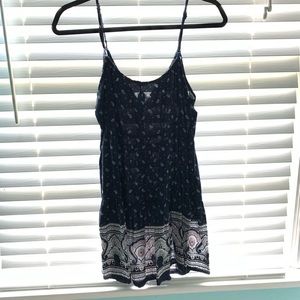 blue and white holister dress